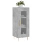 vidaXL Ντουλάπι Γκρι Σκυροδέματος 34,5x34x90 εκ. Επεξεργασμένο Ξύλο