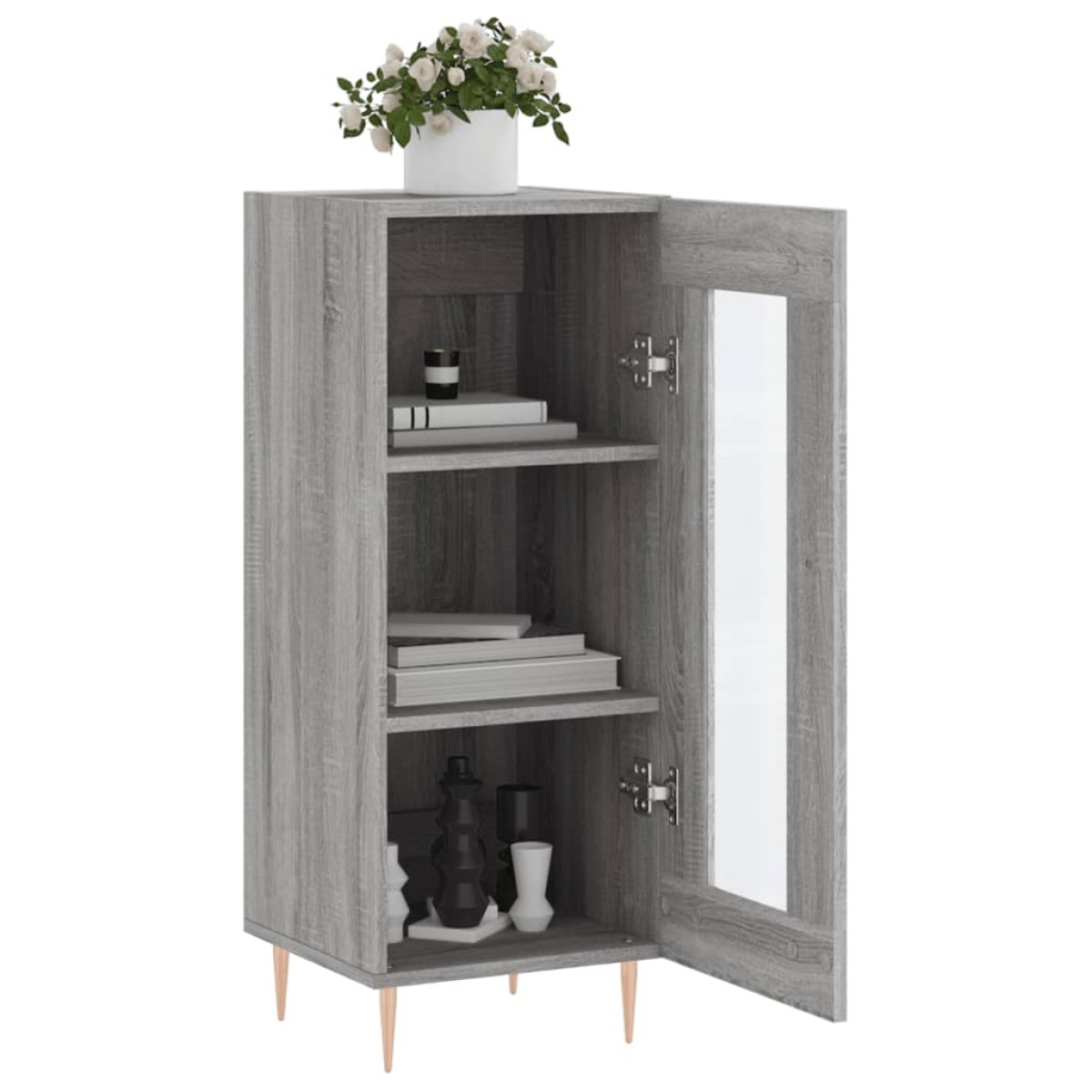 vidaXL Ντουλάπι Γκρι Sonoma 34,5x34x90 εκ. από Επεξεργασμένο Ξύλο