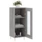 vidaXL Ντουλάπι Γκρι Sonoma 34,5x34x90 εκ. από Επεξεργασμένο Ξύλο