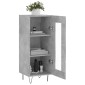 vidaXL Ντουλάπι Γκρι Σκυροδέματος 34,5x34x90 εκ. Επεξεργασμένο Ξύλο