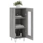 vidaXL Ντουλάπι Γκρι Sonoma 34,5x34x90 εκ. από Επεξεργασμένο Ξύλο
