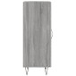 vidaXL Ντουλάπι Γκρι Sonoma 34,5x34x90 εκ. από Επεξεργασμένο Ξύλο