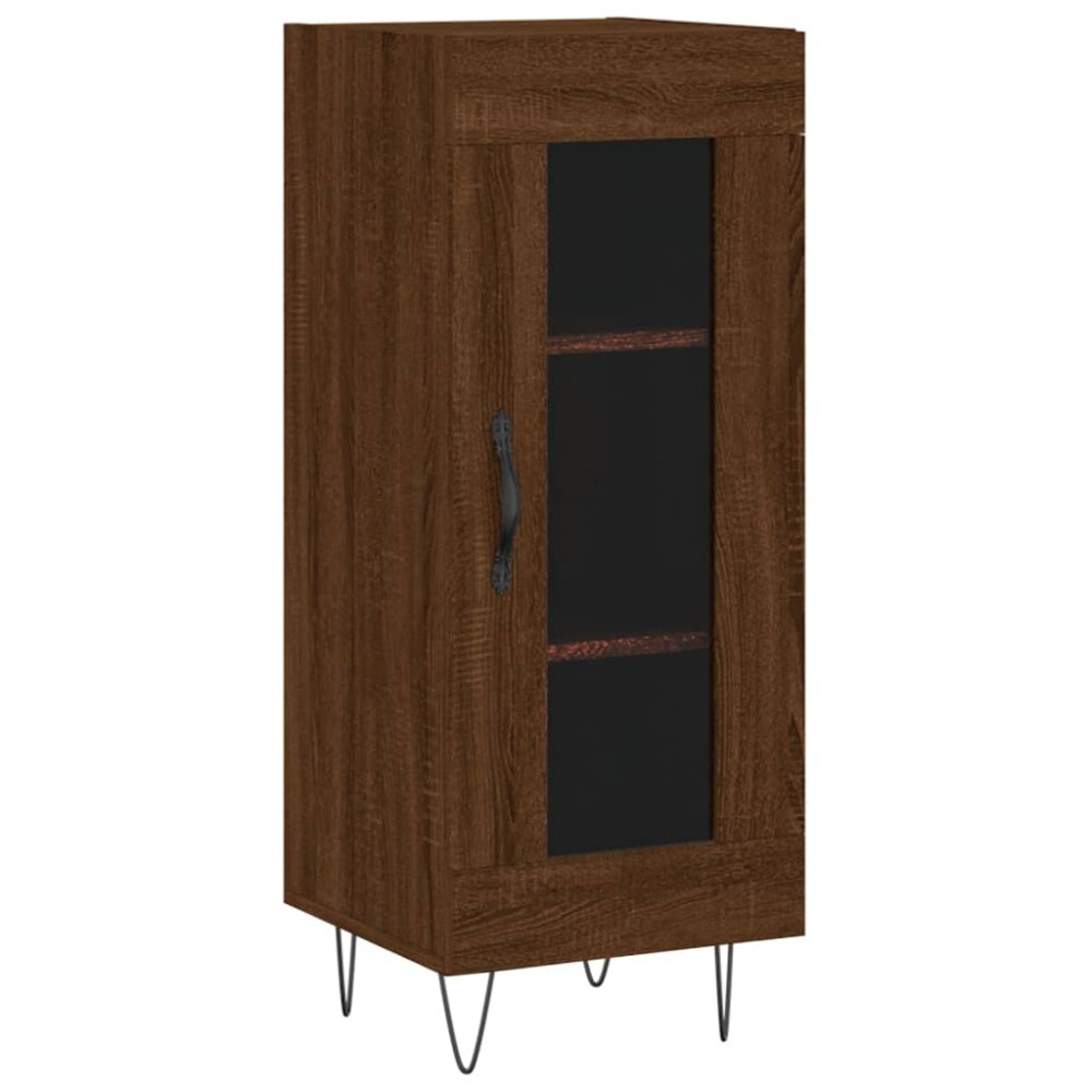 vidaXL Ντουλάπι Καφέ Δρυς 34,5 x 34 x 90 εκ. Επεξεργασμένο Ξύλο