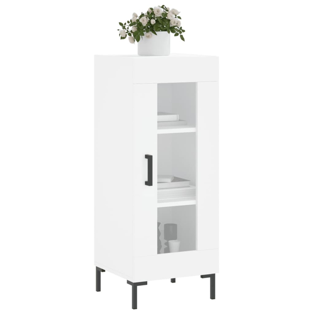 vidaXL Ντουλάπι Λευκό 34,5 x 34 x 90 εκ. από Επεξεργασμένο Ξύλο