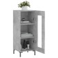 vidaXL Ντουλάπι Γκρι Σκυροδέματος 34,5x34x90 εκ. Επεξεργασμένο Ξύλο