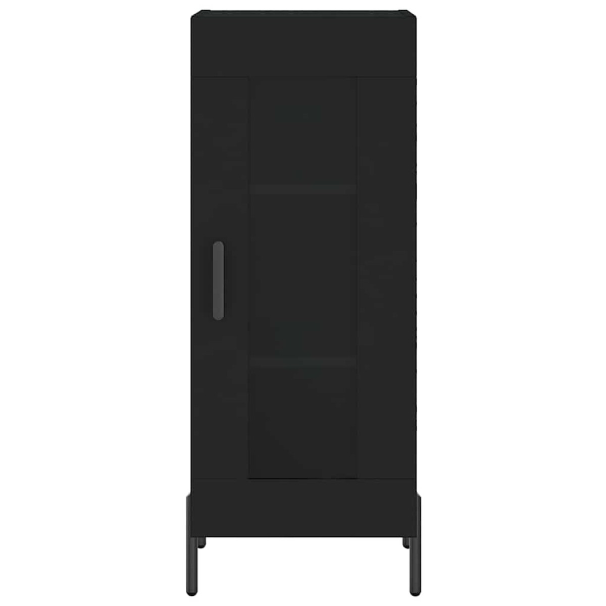 vidaXL Ντουλάπι Μαύρο 34,5 x 34 x 90 εκ. από Επεξεργασμένο Ξύλο
