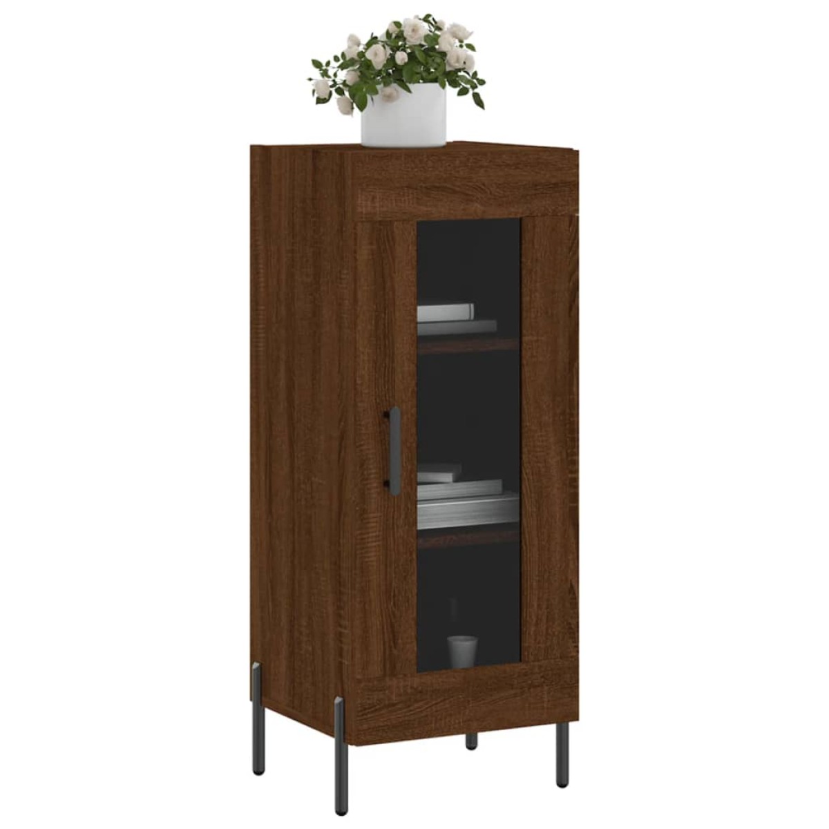 vidaXL Ντουλάπι Καφέ Δρυς 34,5 x 34 x 90 εκ. Επεξεργασμένο Ξύλο