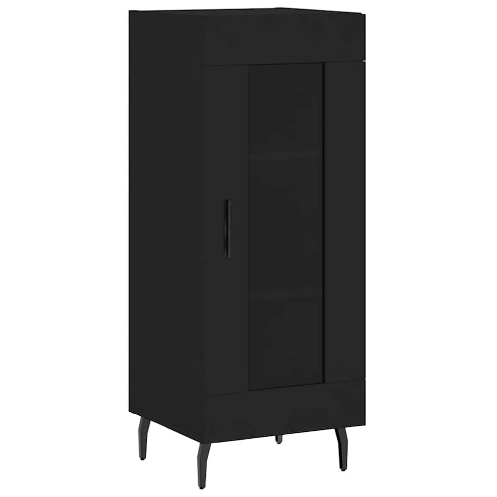 vidaXL Ντουλάπι Μαύρο 34,5 x 34 x 90 εκ. από Επεξεργασμένο Ξύλο