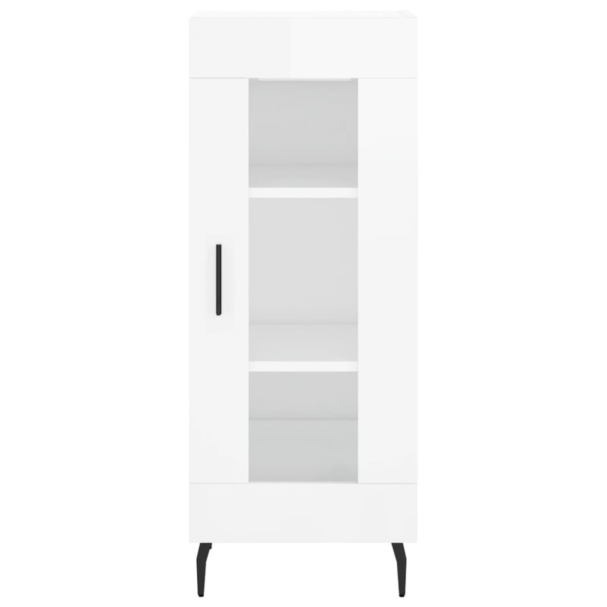 vidaXL Ντουλάπι Γυαλιστερό Λευκό 34,5x34x90 εκ. Επεξεργασμένο Ξύλο