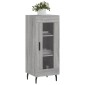vidaXL Ντουλάπι Γκρι Sonoma 34,5x34x90 εκ. από Επεξεργασμένο Ξύλο