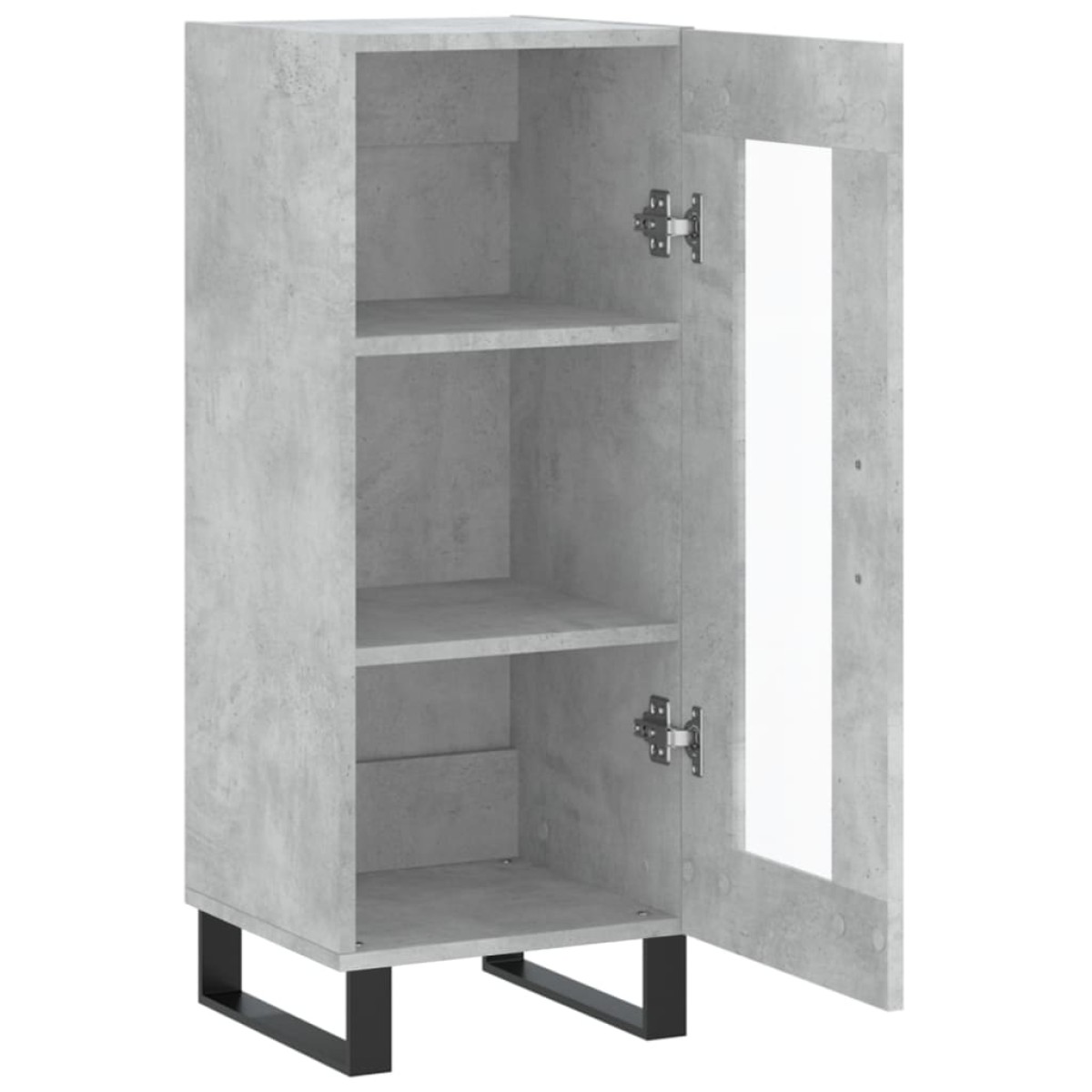 vidaXL Ντουλάπι Γκρι Σκυροδέματος 34,5x34x90 εκ. Επεξεργασμένο Ξύλο