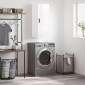 vidaXL Ντουλάπι Τοίχου Γυαλιστερό Λευκό 34,5 x 34 x 90 εκ.