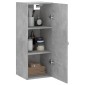 vidaXL Ντουλάπι Τοίχου Γκρι Σκυροδέματος 34,5 x 34 x 90 εκ.
