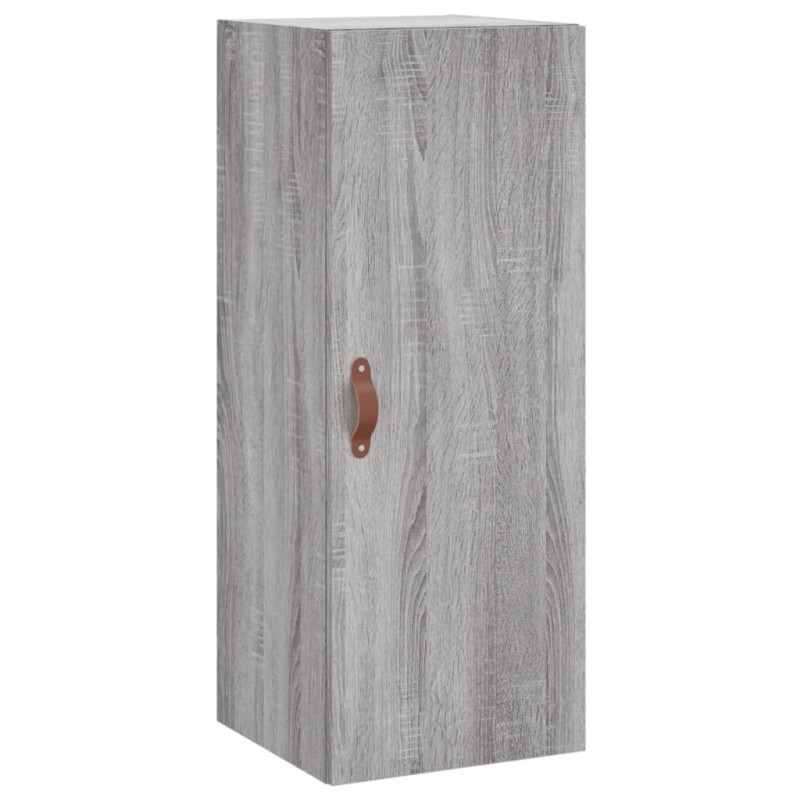 vidaXL Ντουλάπι Τοίχου Γκρι Sonoma 34,5 x 34 x 90 εκ.