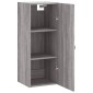 vidaXL Ντουλάπι Τοίχου Γκρι Sonoma 34,5 x 34 x 90 εκ.