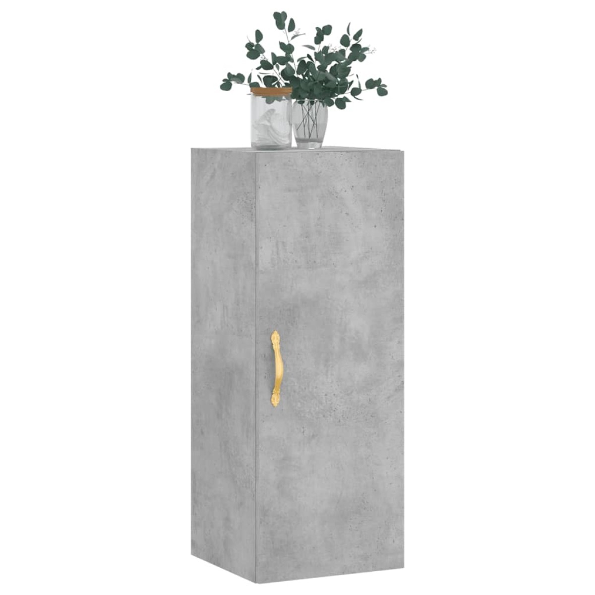 vidaXL Ντουλάπι Τοίχου Γκρι Σκυροδέματος 34,5 x 34 x 90 εκ.