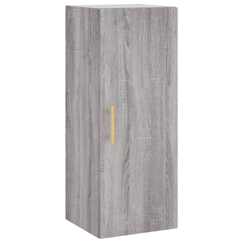 vidaXL Ντουλάπι Τοίχου Γκρι Sonoma 34,5 x 34 x 90 εκ.