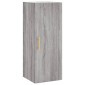 vidaXL Ντουλάπι Τοίχου Γκρι Sonoma 34,5 x 34 x 90 εκ.