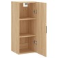 vidaXL Ντουλάπι Τοίχου Sonoma Δρυς 34,5 x 34 x 90 εκ.