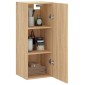 vidaXL Ντουλάπι Τοίχου Sonoma Δρυς 34,5 x 34 x 90 εκ.