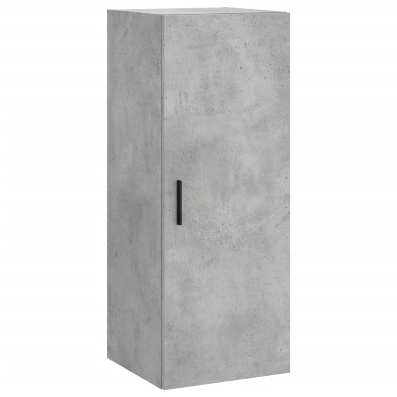 vidaXL Ντουλάπι Τοίχου Γκρι Σκυροδέματος 34,5 x 34 x 90 εκ.