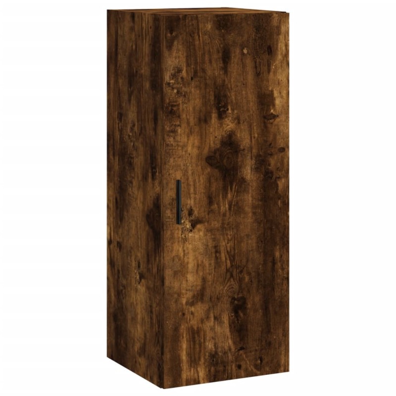 vidaXL Ντουλάπι Τοίχου Καπνιστή Δρυς 34,5 x 34 x 90 εκ.
