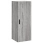 vidaXL Ντουλάπι Τοίχου Γκρι Sonoma 34,5 x 34 x 90 εκ.