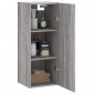 vidaXL Ντουλάπι Τοίχου Γκρι Sonoma 34,5 x 34 x 90 εκ.