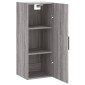 vidaXL Ντουλάπι Τοίχου Γκρι Sonoma 34,5 x 34 x 90 εκ.