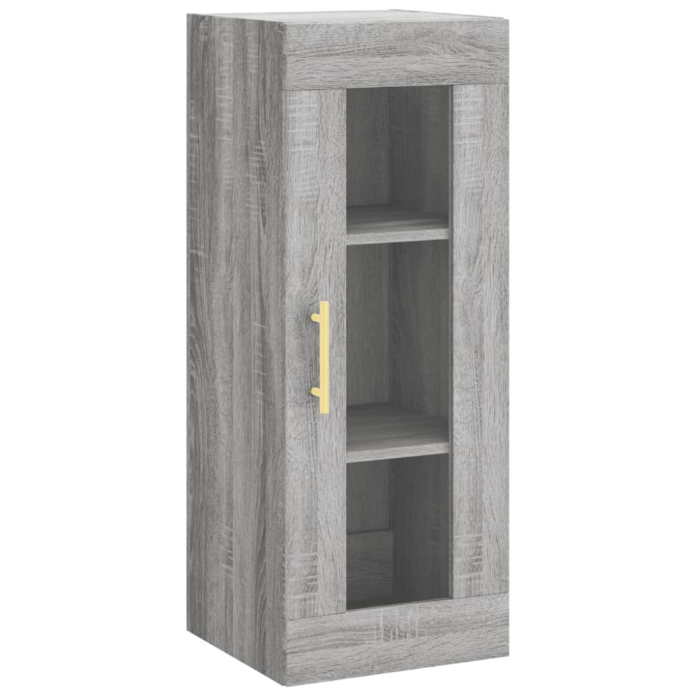 vidaXL Ντουλάπι Τοίχου Γκρι Sonoma 34,5 x 34 x 90 εκ.