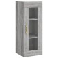 vidaXL Ντουλάπι Τοίχου Γκρι Sonoma 34,5 x 34 x 90 εκ.