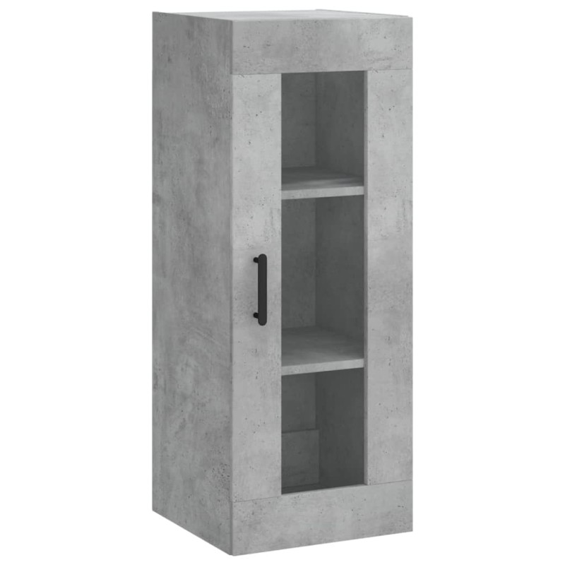 vidaXL Ντουλάπι Τοίχου Γκρι Σκυροδέματος 34,5 x 34 x 90 εκ.