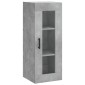 vidaXL Ντουλάπι Τοίχου Γκρι Σκυροδέματος 34,5 x 34 x 90 εκ.