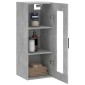 vidaXL Ντουλάπι Τοίχου Γκρι Σκυροδέματος 34,5 x 34 x 90 εκ.