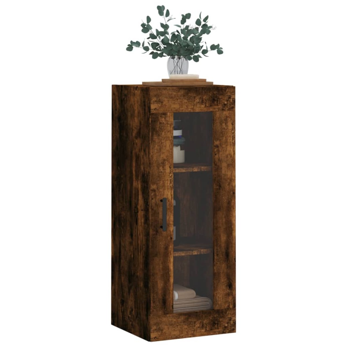 vidaXL Ντουλάπι Τοίχου Καπνιστή Δρυς 34,5 x 34 x 90 εκ.