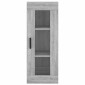 vidaXL Ντουλάπι Τοίχου Γκρι Sonoma 34,5 x 34 x 90 εκ.