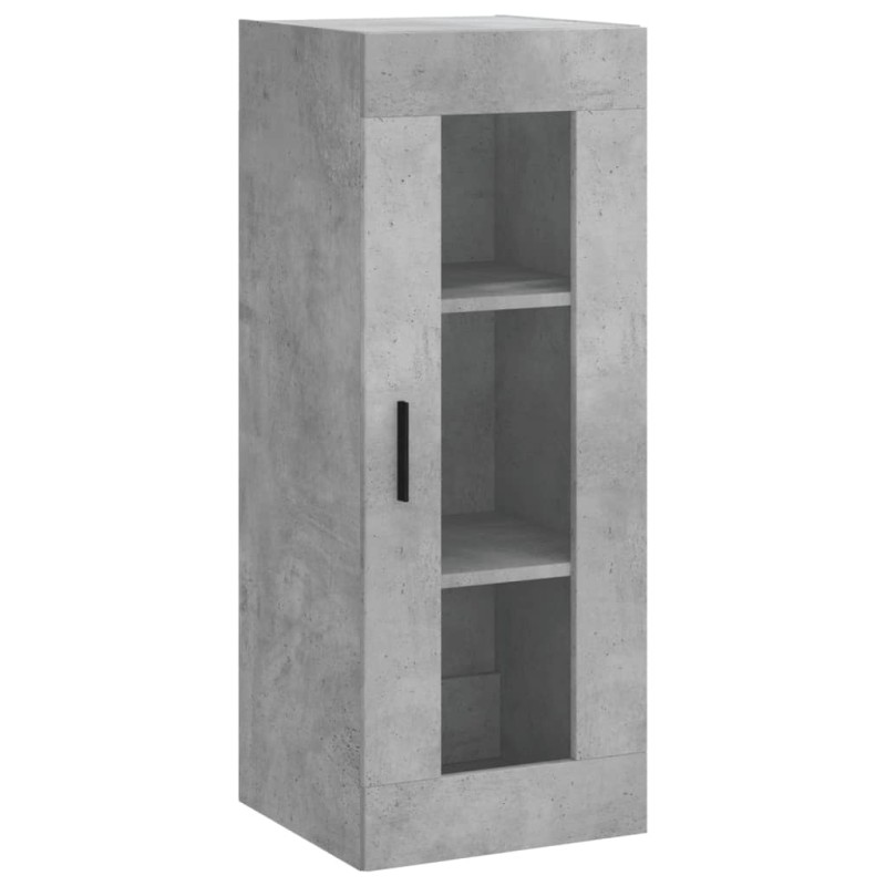 vidaXL Ντουλάπι Τοίχου Γκρι Σκυροδέματος 34,5 x 34 x 90 εκ.
