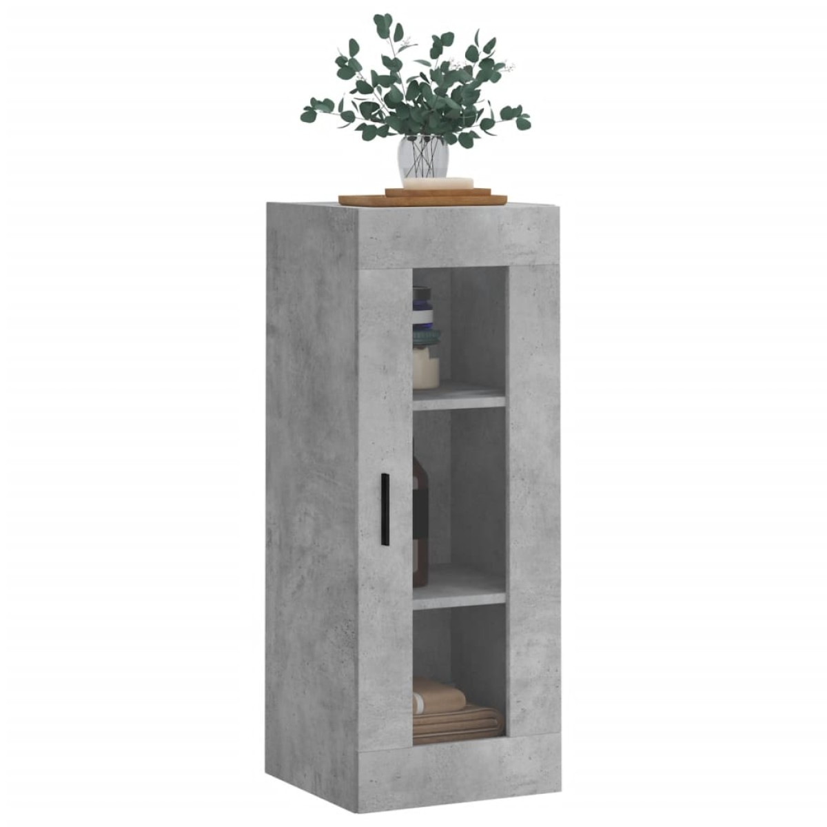 vidaXL Ντουλάπι Τοίχου Γκρι Σκυροδέματος 34,5 x 34 x 90 εκ.