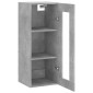 vidaXL Ντουλάπι Τοίχου Γκρι Σκυροδέματος 34,5 x 34 x 90 εκ.