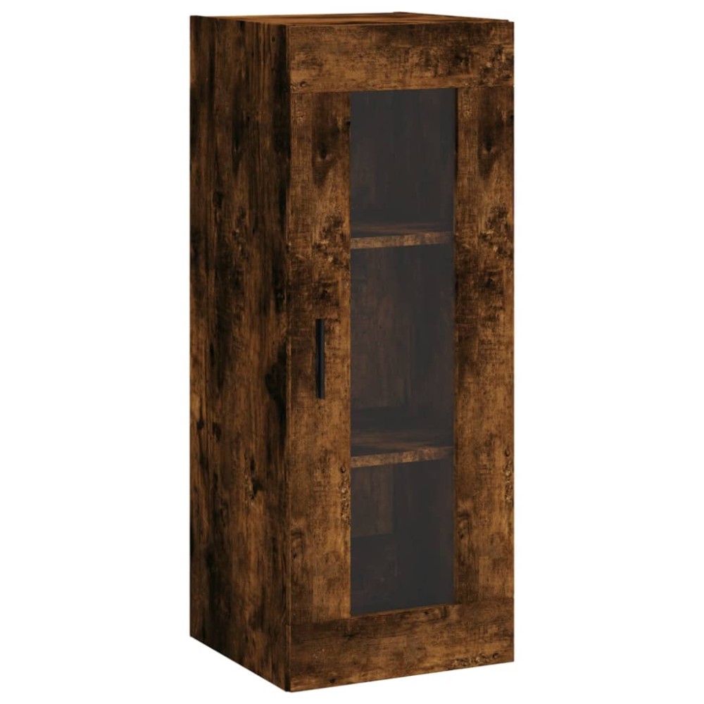 vidaXL Ντουλάπι Τοίχου Καπνιστή Δρυς 34,5 x 34 x 90 εκ.