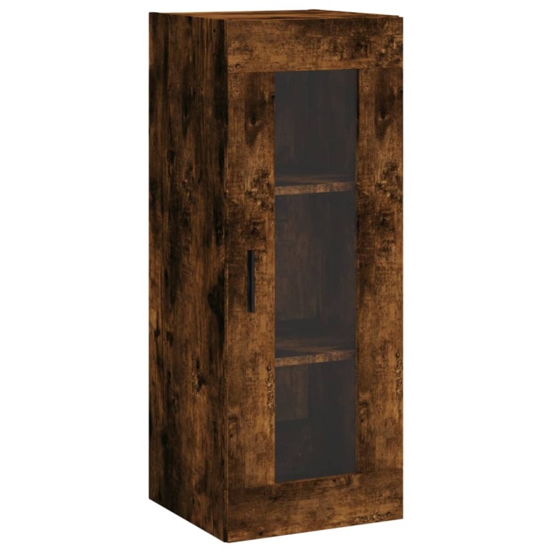 vidaXL Ντουλάπι Τοίχου Καπνιστή Δρυς 34,5 x 34 x 90 εκ.