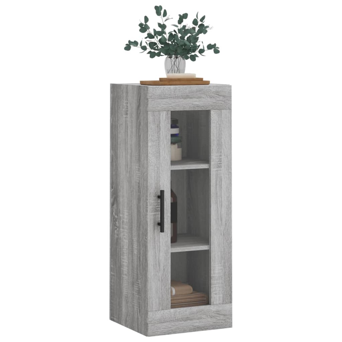 vidaXL Ντουλάπι Τοίχου Γκρι Sonoma 34,5 x 34 x 90 εκ.