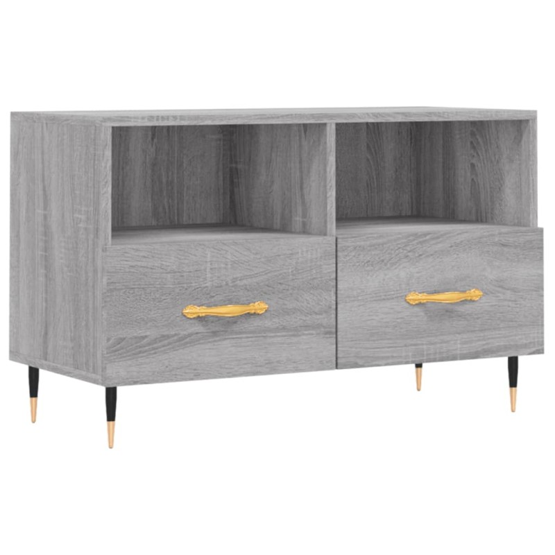 vidaXL Έπιπλο Τηλεόρασης Γκρι Sonoma 80x36x50 εκ. από Επεξεργ. Ξύλο