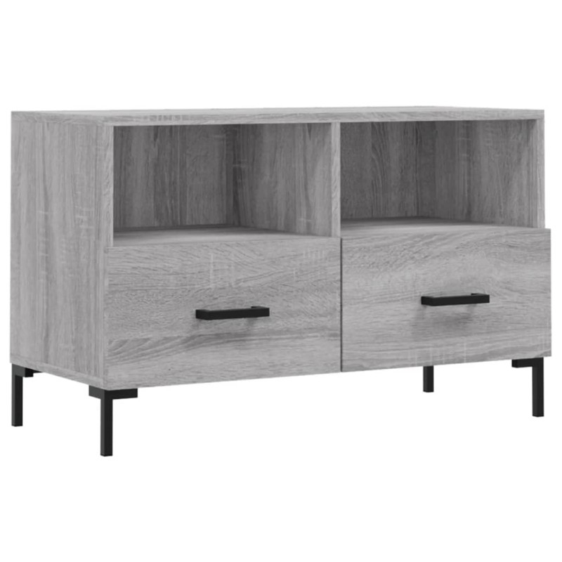 vidaXL Έπιπλο Τηλεόρασης Γκρι Sonoma 80x36x50 εκ. από Επεξεργ. Ξύλο