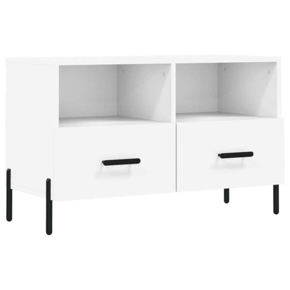 vidaXL Έπιπλο Τηλεόρασης Λευκό 80 x 36 x 50 εκ. από Επεξεργασμένο Ξύλο