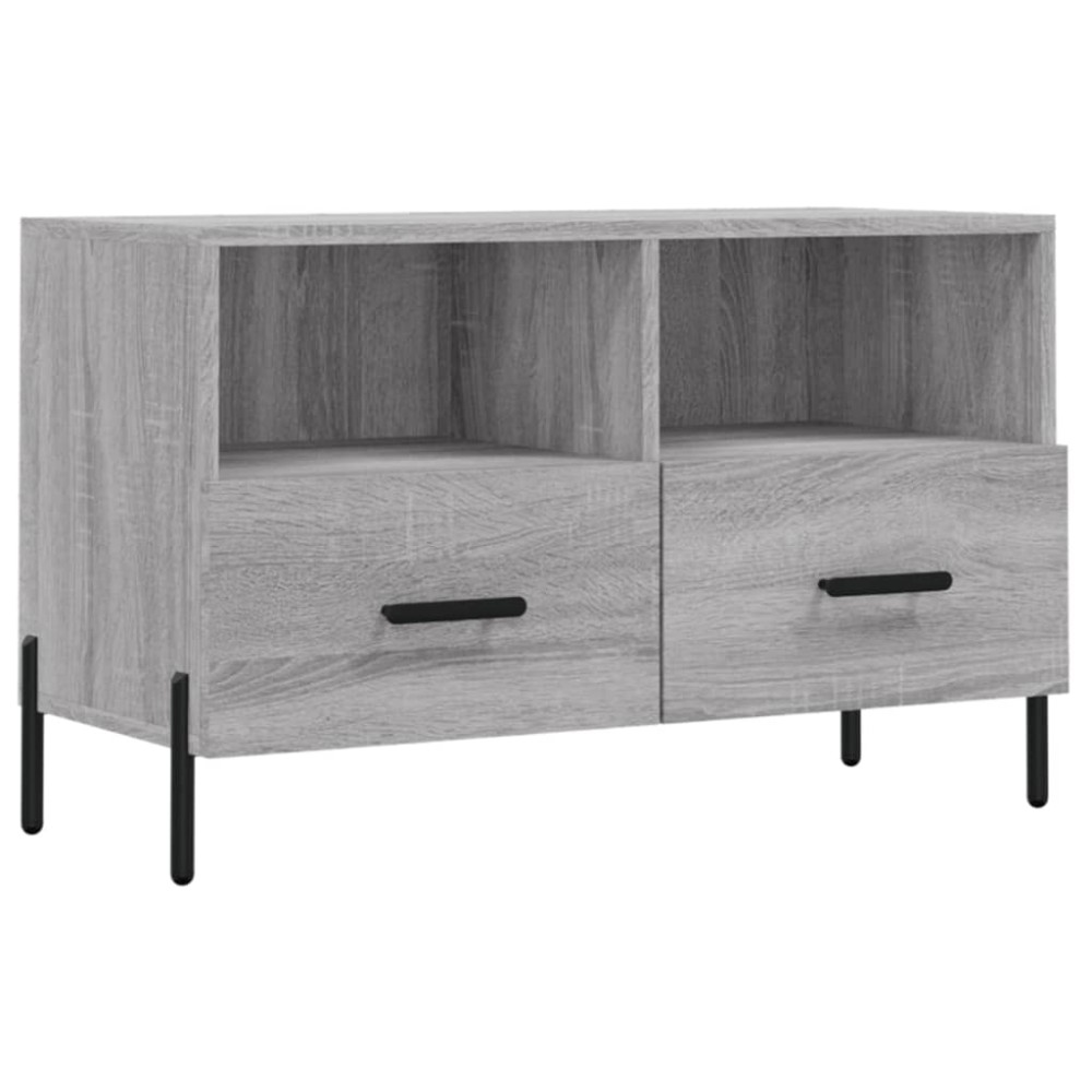vidaXL Έπιπλο Τηλεόρασης Γκρι Sonoma 80x36x50 εκ. από Επεξεργ. Ξύλο
