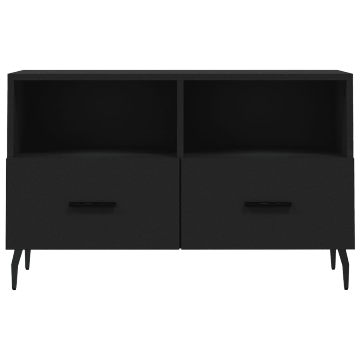 vidaXL Έπιπλο Τηλεόρασης Μαύρο 80 x 36 x 50 εκ. από Επεξεργασμένο Ξύλο