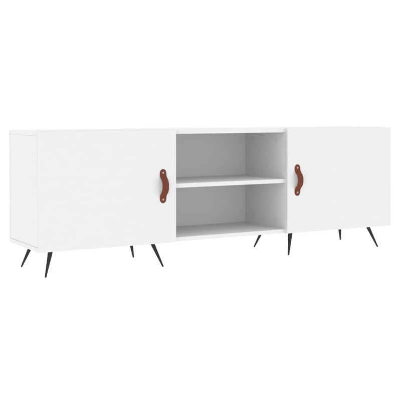 vidaXL Έπιπλο Τηλεόρασης Λευκό 150x30x50 εκ. από Επεξεργασμένο Ξύλο