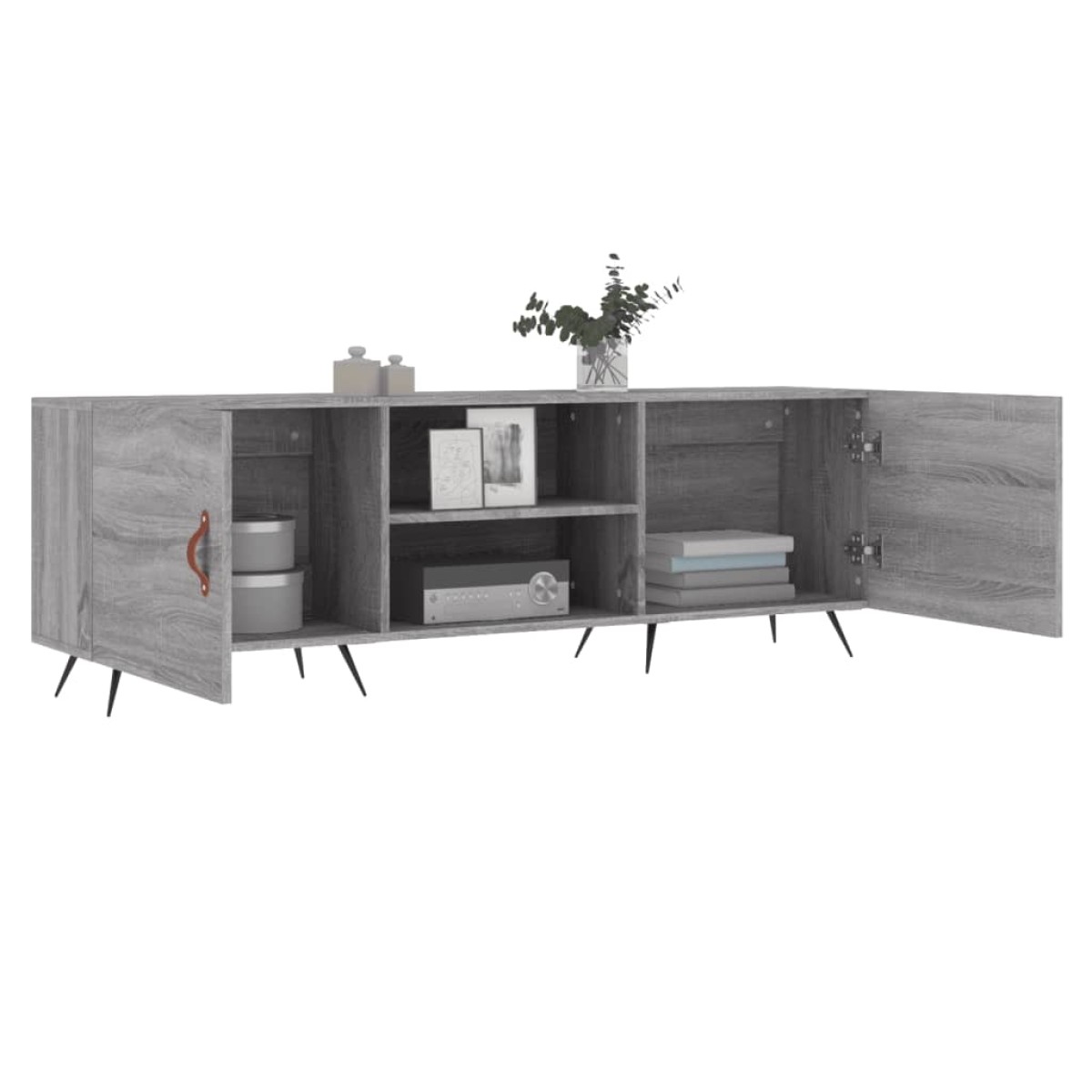 vidaXL Έπιπλο Τηλεόρασης Γκρι Sonoma 150x30x50 εκ. από Επεξεργ. Ξύλο