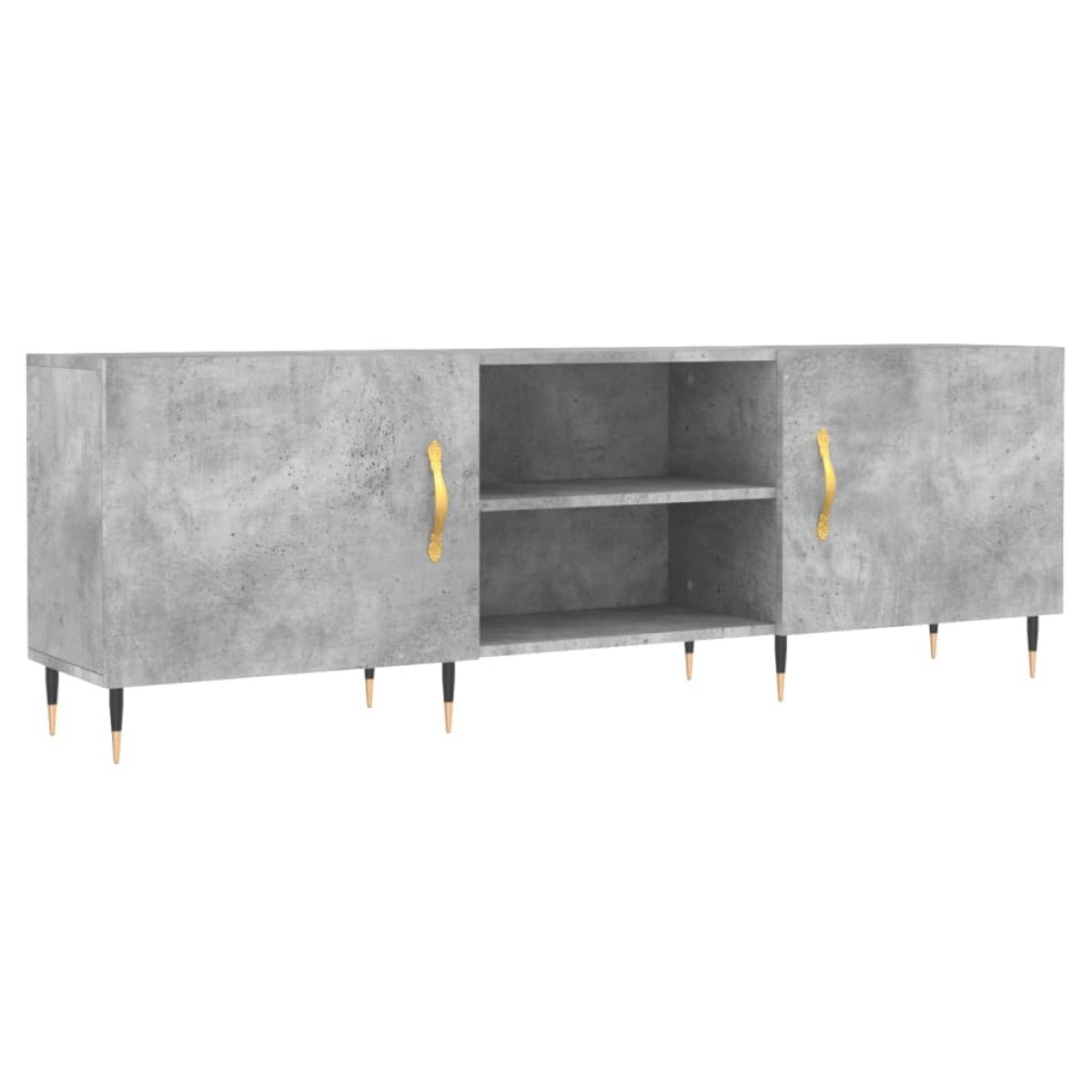 vidaXL Έπιπλο Τηλεόρασης Γκρι Σκυροδέματος 150x30x50 εκ. Επεξ. Ξύλο